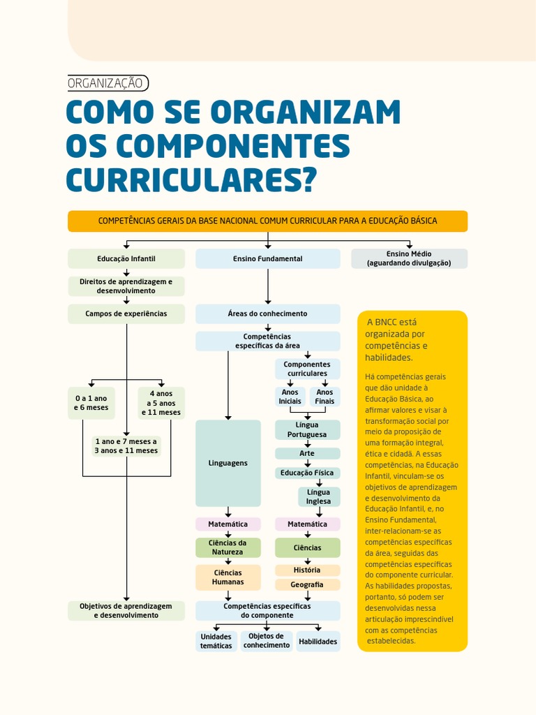 BNCC Como Se Organizam Os Componentes Curriculares | PDF | Science ...
