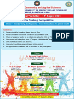 Poster Making Competition International Youth Day 12 August 2021