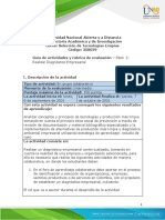 Guia de actividades y Rúbrica de evaluación - Unidad 1 - Paso 2 - Realizar Diagnóstico Empresarial