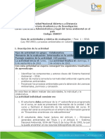 Guia de Actividades y Rubrica de Evaluacion - Fase 1 - SINA (Ley 99 de 1993) y Procesos Ambientales de Colombia