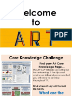 welcome to art- core knowledge home-learing challenge y7