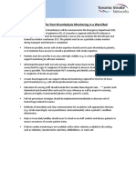 Considerations For Post-Thrombolysis Monitoring in A Ward Bed