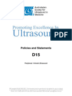 Policies and Statements: Peripheral Arterial Ultrasound