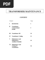 Transformer Maintenance: Content