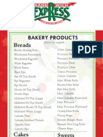 Breads: Bakery Products Bakery Products