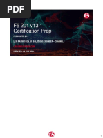 F5 201 v13.1 Certification Prep V3a - With Slide Notes