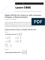 MCQ-Maths-Determinants