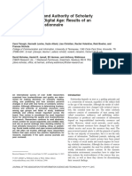 Trustworthiness and Authority of Scholarly Information in A Digital Age: Results of An International Questionnaire