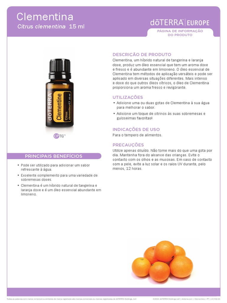 Clementine doterra online