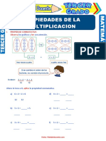 Propiedades de La Multiplicación Para Tercer Grado de Primaria