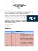 Informe LLM Agosto - Implementación