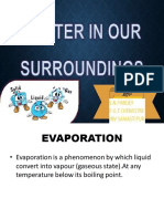 Factors and Applications of Evaporation