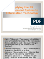 5S Management To Information Technology