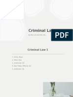 Criminal Law I: by Wei Lum and Kah Yee