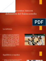 Fundamentos básicos defensivos del Baloncesto