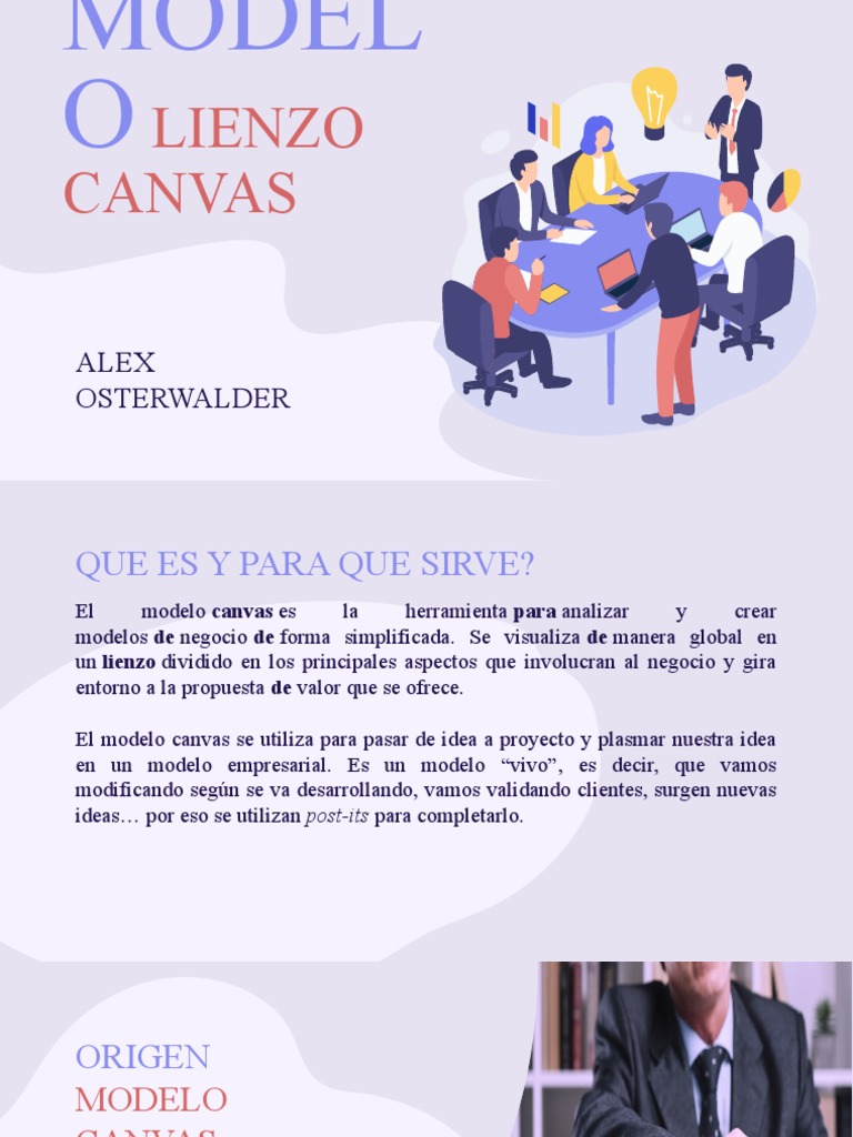 Modelo Canvas de Alexander Osterwalder | PDF | Modelo de negocio ...