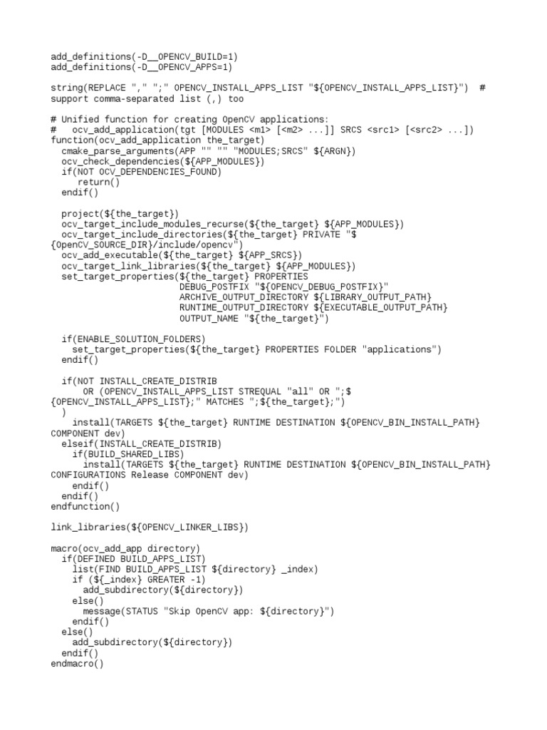 CMake Lists | PDF | Teaching Methods & Materials