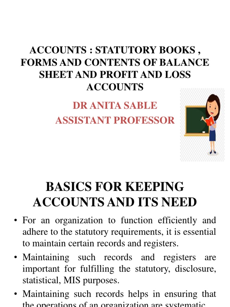 Statutory Books and Financial Records | PDF | Balance Sheet | Equity ...
