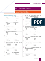 Unit 1: Functional English Assignment Solutions