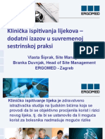 Č 1150 - 1200 Kliničko Ispitivanje Lijekova - Izazov U Suvremenom Sestrinstvu