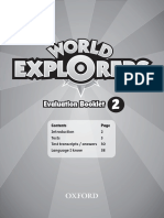 World Explorers Evaluation Booklet 2
