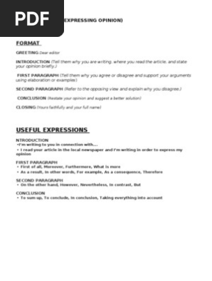FORMAL LETTER