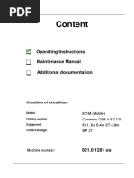 Content: Operating Instructions Maintenance Manual Additional Documentation