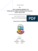 Design & Development Of: On Wireless Accident Information System Using Gps & GSM