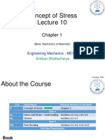 Concept of Stress: Engineering Mechanics - ME102