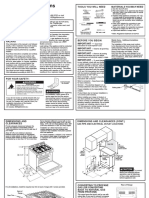 Installation Instructions Range: Tools You Will Need Materials You May Need