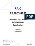 Two Layers Text/Graphic LCD Controller Specification: August 4, 2005