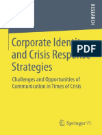 Corporate Identity and Crisis Response Strategies - Challenges and Opportunities of Communication in Times of Crisis