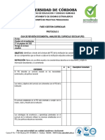 Protocolo 4 - Analisis Del Curriculo en El PEI