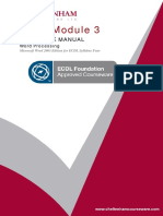 ECDL Module 3: Reference Manual