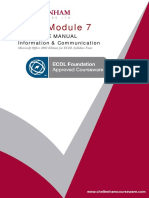 ECDL Module 7: Reference Manual Information & Communication
