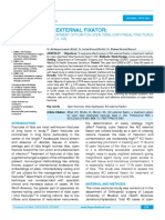Ao External Fixator : A Treatment Option For Open Tibial Diaphyseal Fractures (Type Ii, Iiia)