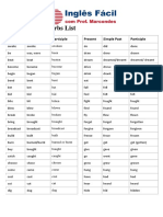 Irregular Verbs List: Present Simple Past Participle Present Simple Past Participle