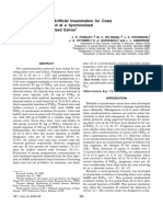 Pregnancy Rates Per Artificial Insemination For Cows and Heifers Inseminated at A Synchronized Ovulation or Synchronized Estrus