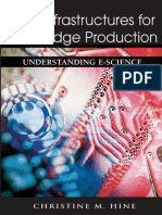 Christine Hine New Infrastructures for Knowledge Production Understanding E-science 2006
