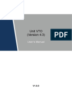 Unit VTO (Version 4.3) - User's Manual - V1.0.0