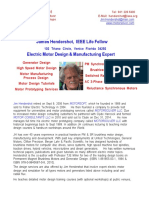 James Hendershot, IEEE Life Fellow Electric Motor Design & Manufacturing Expert