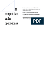 Prioridades Competitivas en Las Operaciones