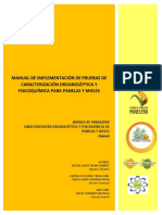 Manual Implementación Pruebas Organolépticas Fisicoquímicas V3