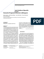 Jordaan2001; Perfil Del Semantico Pragmatico