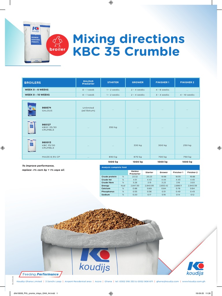 Complete Mixing Instruction | PDF | Maize | Chemical Substances
