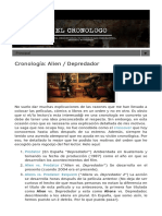 Cronologia Alien Depredador - HTML