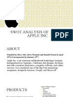 SWOT Analysis of Apple Inc. in 40 Characters