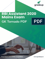 GK Tornado Rbi Assistant 2020 Mains Exam Eng 40