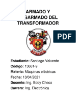 Armado y Desarmado Del Transformador