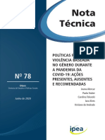 Políticas contra violência de gênero durante a pandemia